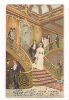 CPA Illustrée LESSIEUX -  LA PROVENCE - Le Grand Escalier - - Lessieux