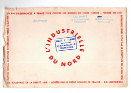 Lille (59)  Buvard INDUSTRIELLE DU NORD Banque    (M5072) - Banco & Caja De Ahorros