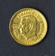 MONACO....MONNAIE......LOUIS II  ....I FRANC - 1922-1949 Louis II