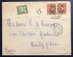 France, Taxe Sur Enveloppe D'Ismailia, Tunisie 11.2.1946 - (B4456) - 1859-1959 Covers & Documents