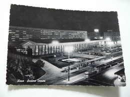 Cartolina Viaggiata "ROMA Stazione Termini" 1955 - Stazione Termini