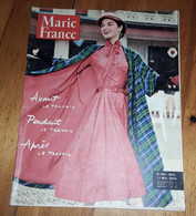 MARIE FRANCE N°492 1954 Mode Fashion Zizi Jeanmaire French Women's Magazine - Fashion