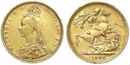Sovereign 1889 S, Sydney. 7,99 G. 917/1000. Sehr Schön/vorzüglich. Spink. 3868 B. - Other & Unclassified