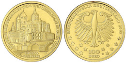 100 Euro 2009 D, Trier. 1/2 Unze Feingold. In Originalschatulle Mit Zertifikat. Stempelglanz. Jaeger 547. - Germany