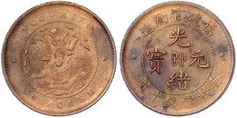 10 Cash O.J.(1901/1905) Provinz Foo-Kien. Vorzüglich, Kl. Kratzer. Yeoman 100.2. - Cina