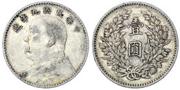 Dollar (Yuan) Jahr 9 = 1920, Präsident Yuan Shih-kai. Sehr Schön. Lin Gwo Ming 77. Yeoman 329.6. - Cina