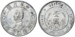Dollar (Yuan) O.J., Geprägt 1928. Birth Of Republic. Präsident Sun Yat-Sen. Sehr Schön, Berieben. Lin Gwo Ming 49. Yeoma - Cina