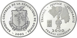 2000 Francs 2002 Einführung Des Euro. Aufl. Nur 500 Ex. Polierte Platte. Krause/Mishler 65. - Guinea