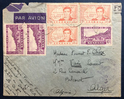 Sénégal, Divers Sur Enveloppe TAD Dakar + Control Postal Pour Alger - (B4460) - Cartas & Documentos