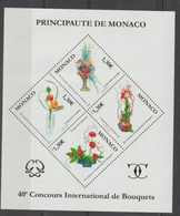 MONACO -  Concours International De Bouquets : 40 Ans - Compositions Classique, Contemporaine, Moderne, Japonaise - - Blocs