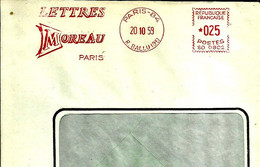 Lettre  EMA Satas SD  1959 Lettres  Moreau   Metier  Paris A5/14 - Otros & Sin Clasificación