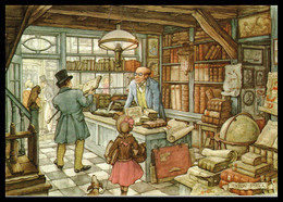 Kaart 051 Anton Pieck  "Boekenwinkel"  "Bookshop" - Pieck, Anton