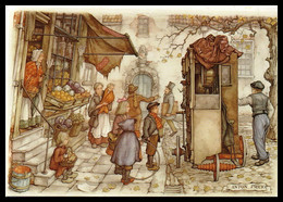 Kaart 055 Anton Pieck  "De Orgeldraaier" - Pieck, Anton