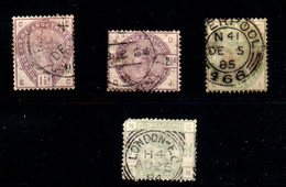 Gran Bretaña  Nº 77, 79, 81, 83. Año 1883/4 - Used Stamps
