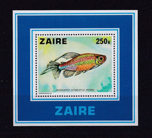 ZAIRE 1978 BLOC N°2 NEUF** POISSONS - Unused Stamps
