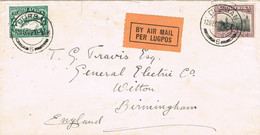 47602. Carta Aerea DURBAN (South Africa) 1923 To Wilton, England - Posta Aerea