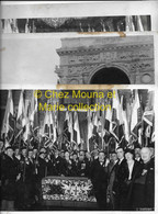 GENOVA GENES COMMEMORATION ARC DE LA VICTOIRE LOT DE 3 PHOTOS METVAN - Guerre, Militaire