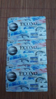 Econo Phone 3 Prepaidcards  Belgium 60+80+100 Units Used Rare - GSM-Kaarten, Herlaadbaar & Voorafbetaald