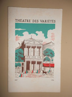 Programme Du Théâtre Des Variétés Saison 1954-1955 JUPON VOLE - Programme