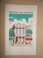 Programme Du Théâtre Des Variétés Saison 1954-1955 JUPON VOLE - Programmes