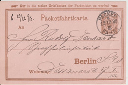 1893 - CARTE ENTIER POSTE PRIVEE De BERLIN - Correos Privados & Locales