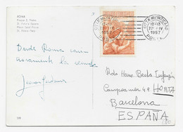 3736  Postal Citta Del Vaticano 1957 Italia - Covers & Documents