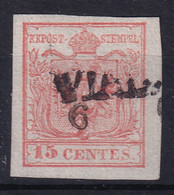 AUSTRIA / LOMBARDO-VENEZIA 1850/54 - Canceled - ANK LV3 - 15c - Oblitérés