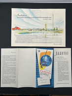 Anciens Dépliants Touristiques Publicité HANOVRE 1954 Foire Industrielle D'Allemagne Verre Porcelaine Et Céramique - Dépliants Turistici