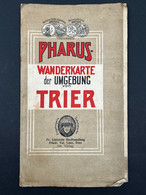 Ancienne Carte PHARUS WANDERKARTE DER UMGEBUNG VON TRIER TREVES ALLEMAGNE Circa 1920 - Sonstige & Ohne Zuordnung