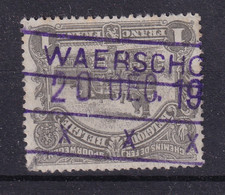 DDDD 693 -- Timbre Chemin De Fer Cachet De FORTUNE à Etoiles 1919 - Gare De WAERSCHOOT - Other & Unclassified