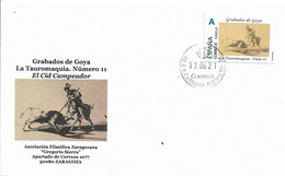 SPAIN. COVER GOYA ENGRAVINGS. LA TAUROMAQUIA. 11 - Storia Postale
