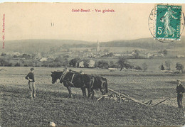 86 - SAINT BENAOIT - AGRICULTURE - ATTELAGE -  CARTE - TRES BON ETAT - Saint Benoît