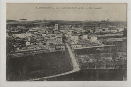 Cunlhat (63) : Vue Générale Du Quartier De L'église En 1917 PF. - Cunlhat