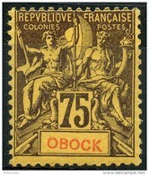 Obock (1892) N 43 * (charniere) - Autres & Non Classés