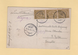 Luxembourg - Beaufort - 19-5-1919 - CP 5 Mots Destination Belgique - Censure Militaire - 1907-24 Wapenschild