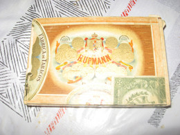 Ancienne Boîte Cigare Vide Vintage Fabrica De Tabacos De Hupmann Cuba - Other & Unclassified