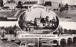 CHATEAUNEUF SUR SARTHE - Souvenir - Carte Multivues - Chateauneuf Sur Sarthe