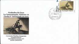 SPAIN. COVER GOYA ENGRAVINGS. TAUROMAQUIA 10 - Briefe U. Dokumente