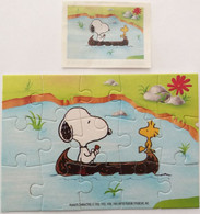 Kinder : Peanuts - Camping 1993 - Snoopy + BPZ - Rompecabezas