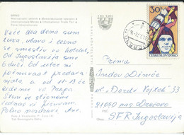 Czechoslovakia Brno International Trade Fair - 1978.stamp :1977 Space Research,Yuri Gagarin (First Man In Space ) - Cartas & Documentos