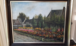 Schilderij J.A. (Ton) Beukert Van Het Dorpje  Doorn  In 1947 - Huiles