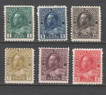 Kanada , 1911-18 , 6 Ungebrauchte Werte , Michel 1995 Ca 500 DM - Unused Stamps