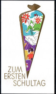 3913 - TOP Glückwunschkarte Schulanfang Planet Verlag DDR Grafik - Klappkarte - Primo Giorno Di Scuola