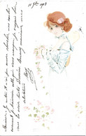 Th - Illustrateurs - KIRCHNER - Femme Rousse Tenant Des Fleurs - Kirchner, Raphael