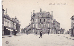 Cpa-16- Cognac -animée- Place Saint Martin -edi Nouvelles Galeries - Cognac