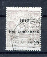 1917.SAN MARINO.YVERT 50(o).USADO.CATALOGO 12€ - Oblitérés