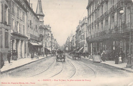 54 - NANCY - Rue Saint Jean - La Plus Animée De Nancy - Voiture Ancienne - Carte Postale Ancienne - Nancy