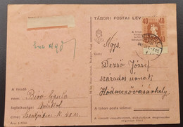 Hungary - Tábori Posta -1946 Miskolc 4/45 - Storia Postale