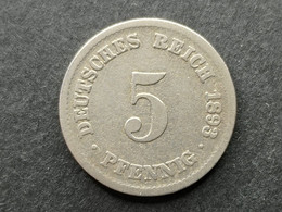 Germany 5 Pfennig 1893 J - 5 Pfennig