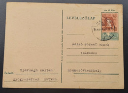 Hungary - Tábori Posta -1946 Hatvan  4/45 - Covers & Documents